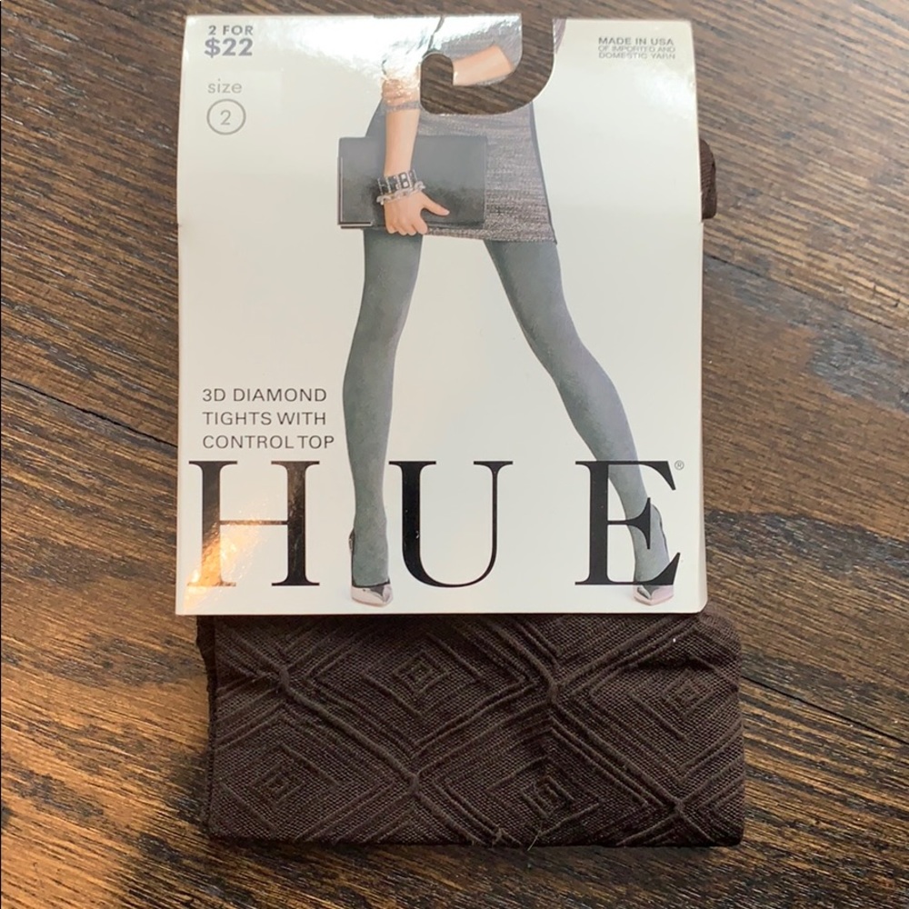 Hue 3D Diamond tights with Control Top